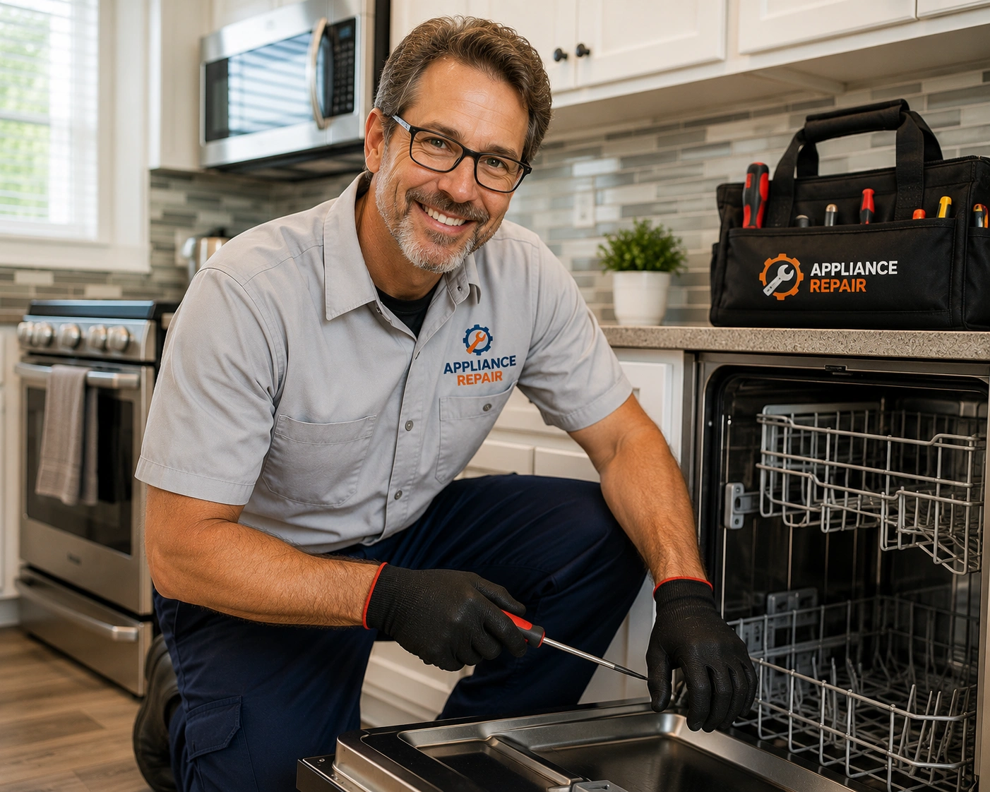 AI chat assistant conversation for appliance repair
