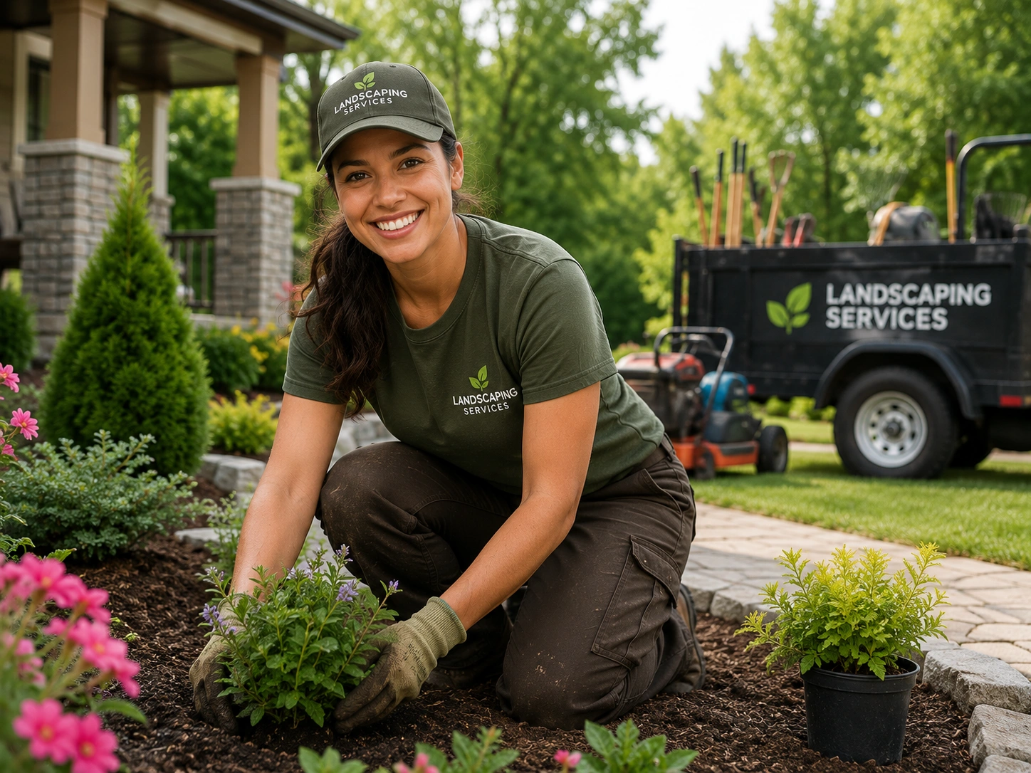 AI chat assistant conversation for landscapers